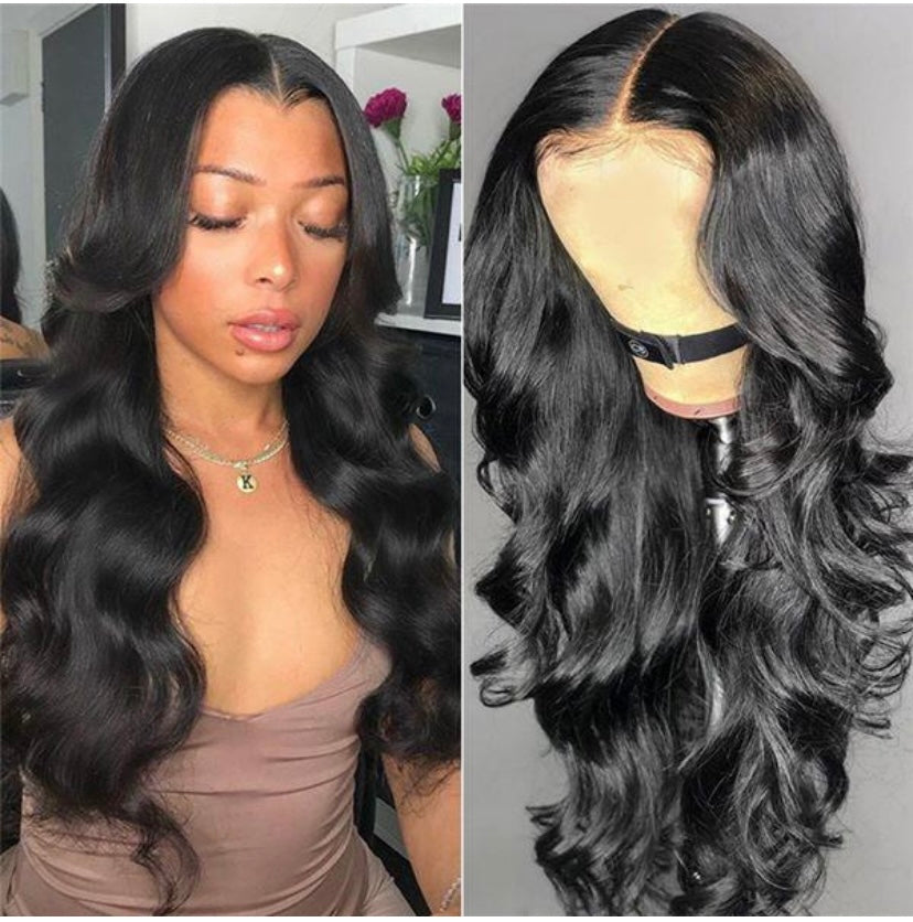 13x4 TRANSPARENT LACE FRONT NATURAL WAVE WIG